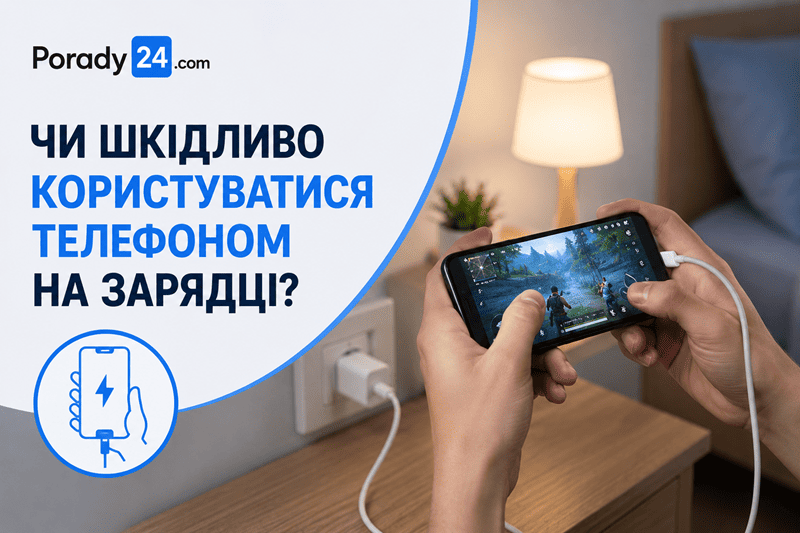 Чи шкідливо користуватися телефоном на зарядці