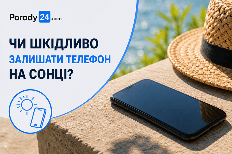 Чи шкідливо залишати телефон на сонці
