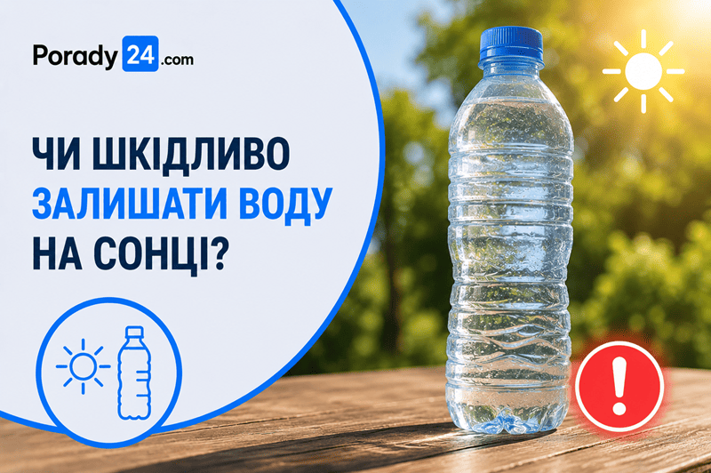 Чи шкідливо залишати воду на сонці