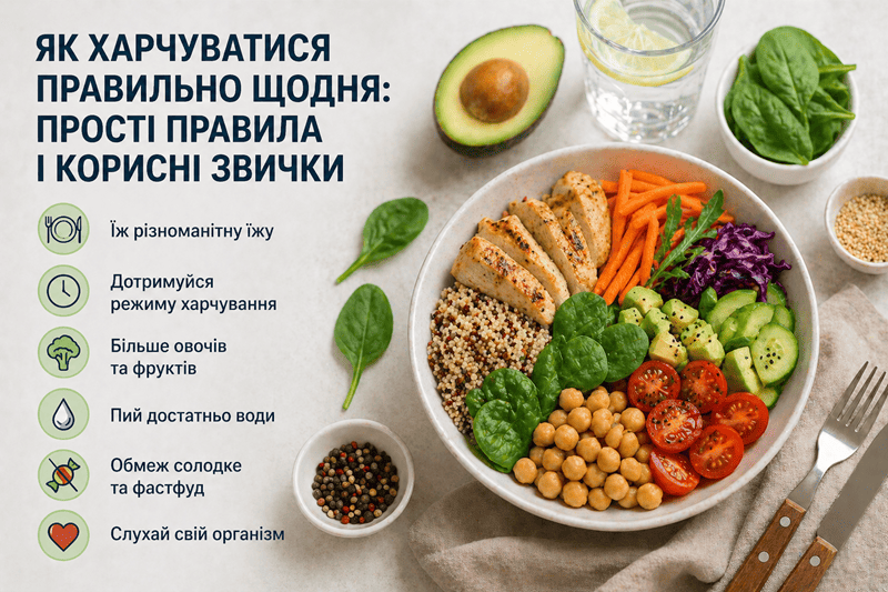 як правильно харчуватися