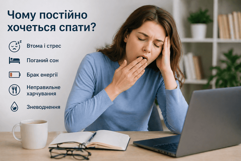 чому постійно хочеться спати