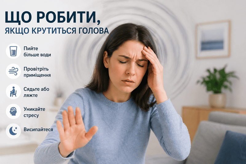 Що робити якщо крутиться голова