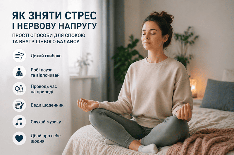 як зняти стрес і нервову напругу